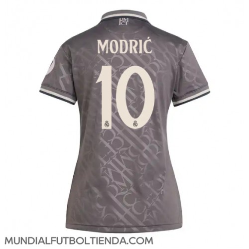 Camiseta Real Madrid Luka Modric #10 Tercera Equipación Replica 2024-25 para mujer mangas cortas